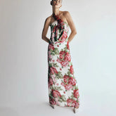 Long Dress With Hanging Flowers